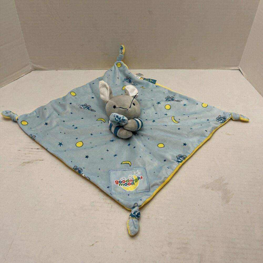 GOODNIGHT MOON BUNNY Lovey Plush Security Blanket Knotted Corners Kids Preferred